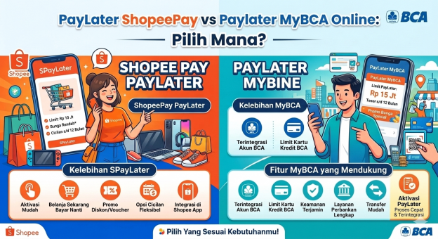 Perbandingan Bunga PayLater ShopeePay vs MyBCA Online: Pilih Mana?