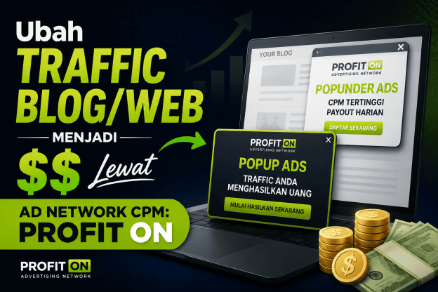Ubah Traffic Blog/Web Menjadi $$ Lewat Ad Network CPM Profit On